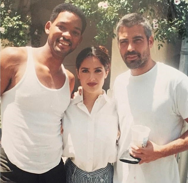 Salma Hayek shares a throwback picture of George Clooney on his birthday.