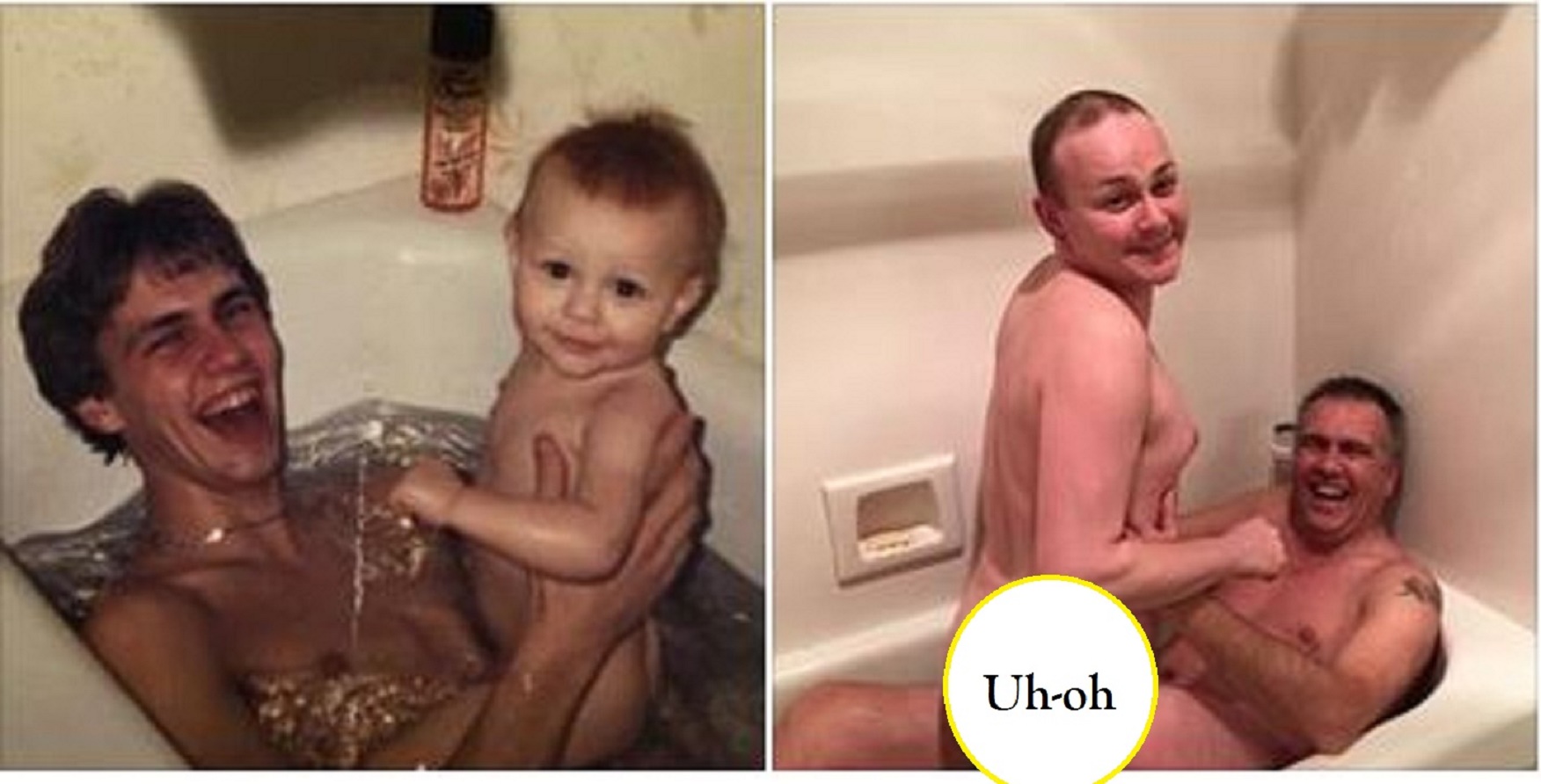 Father And Son Gay Incest Porn - Son Attempts to Recreate Childhood Pic with Father: Doesn't ...