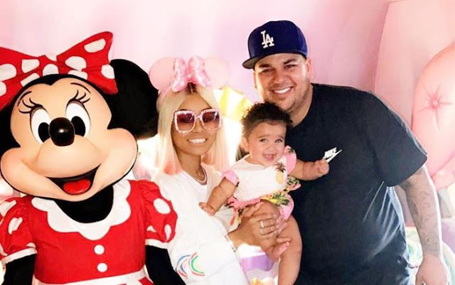 Blac Chyna spent father’s day with Rob Kardashian and her baby at Disneyland