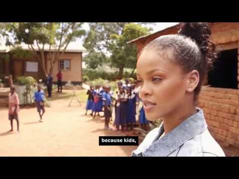 Rihanna’s efforts to support children’s education in Malawi