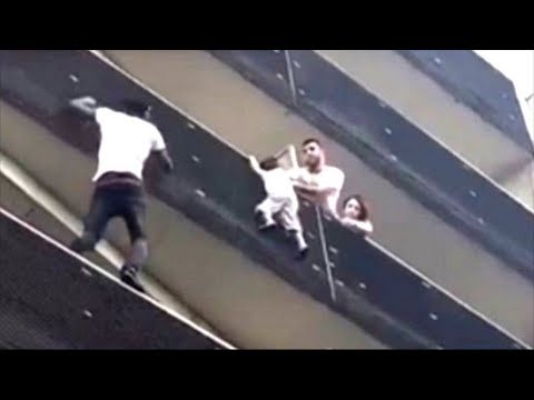 France’s ‘Spider Man’ saves dangling boy from falling, while father was busy playing Pokemon Go
