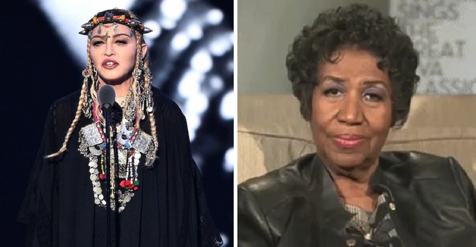 VMA chose Madonna to pay homage to Aretha Franklin – but folks ain’t having it!