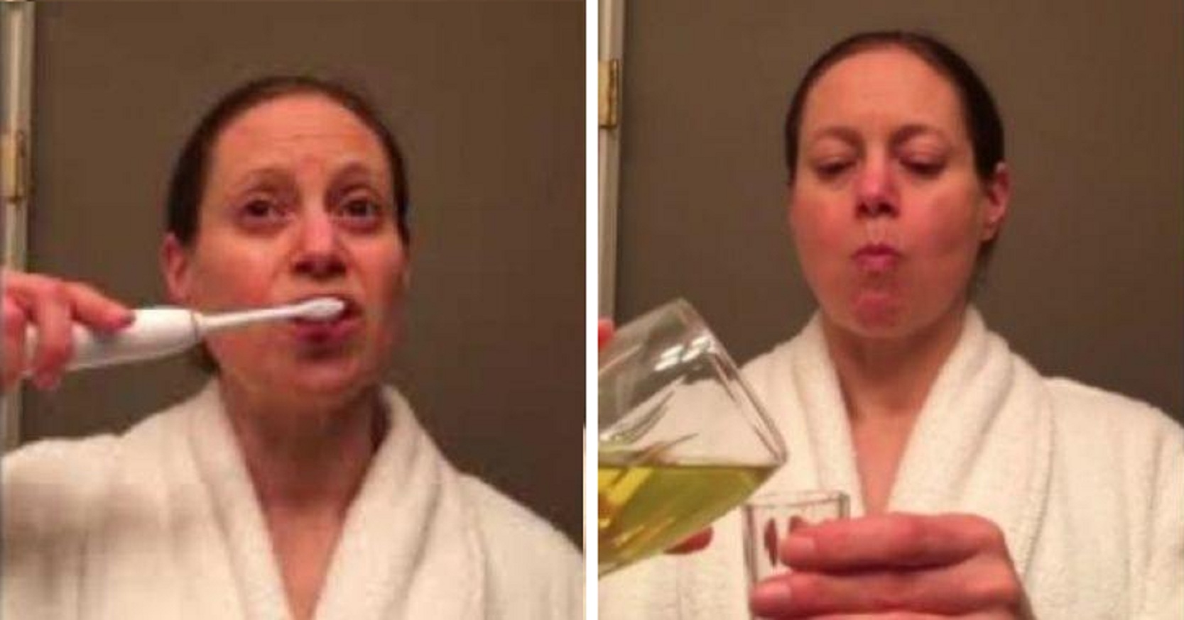 Woman Drinks Her Own Urine Routinely Claiming It Helps Her Lose Weight. Also Rinses Her Eyes with it!