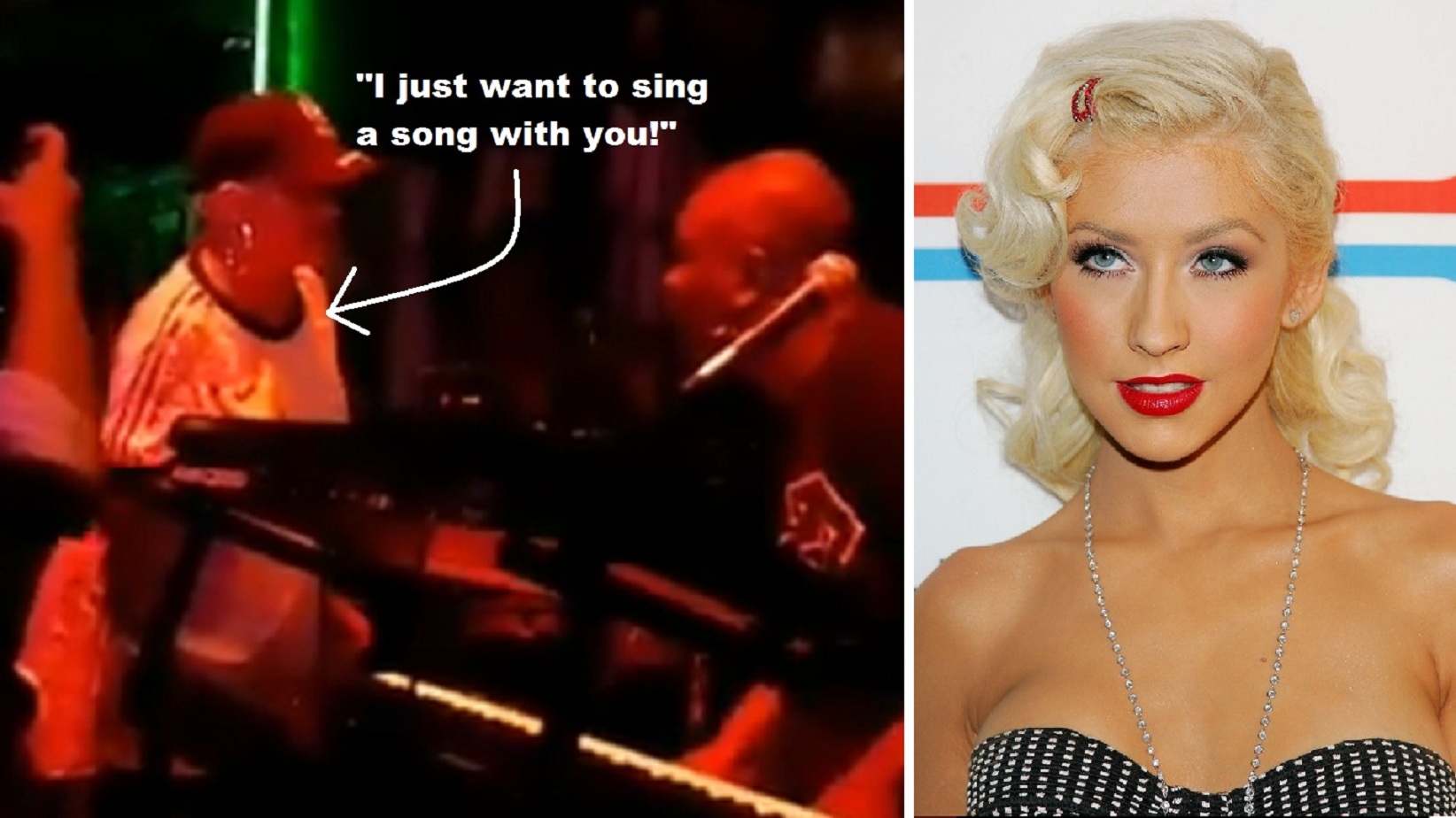 Watch: New Orleans Band Denied Christina Aguilera’s Request To Sing With Them On-Stage At A Bar!