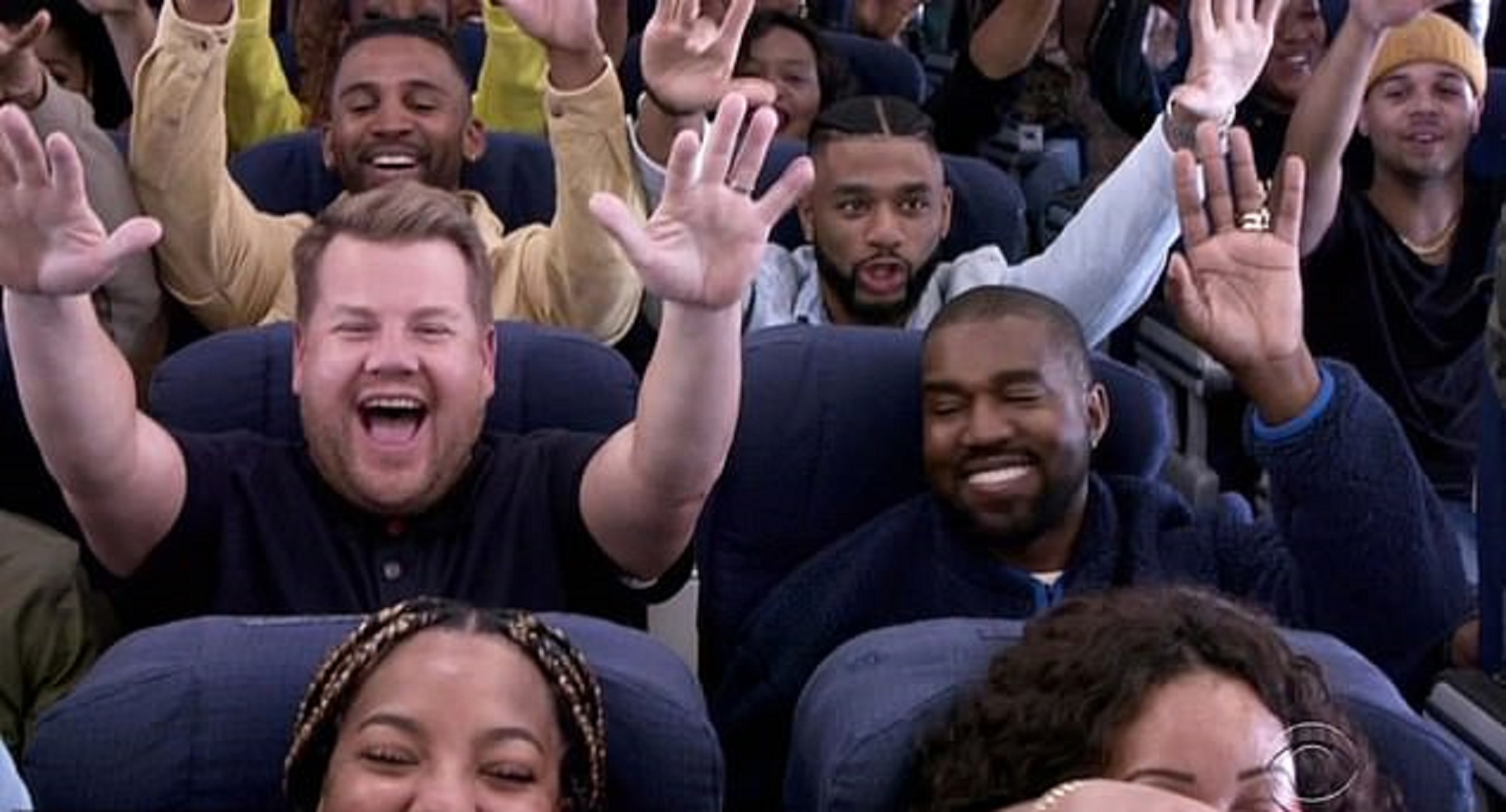 King of Promo: Kanye West Does Carpool Karaoke Aboard a Plane to L.A.