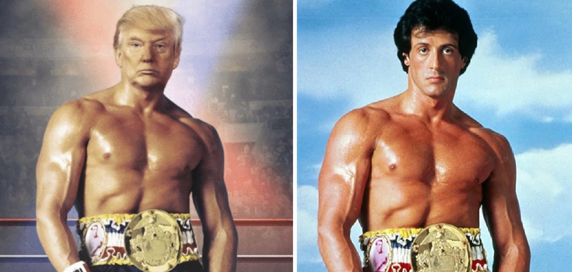 Donald Trump Tweets A Photograph Of Him As Rocky Balboa
