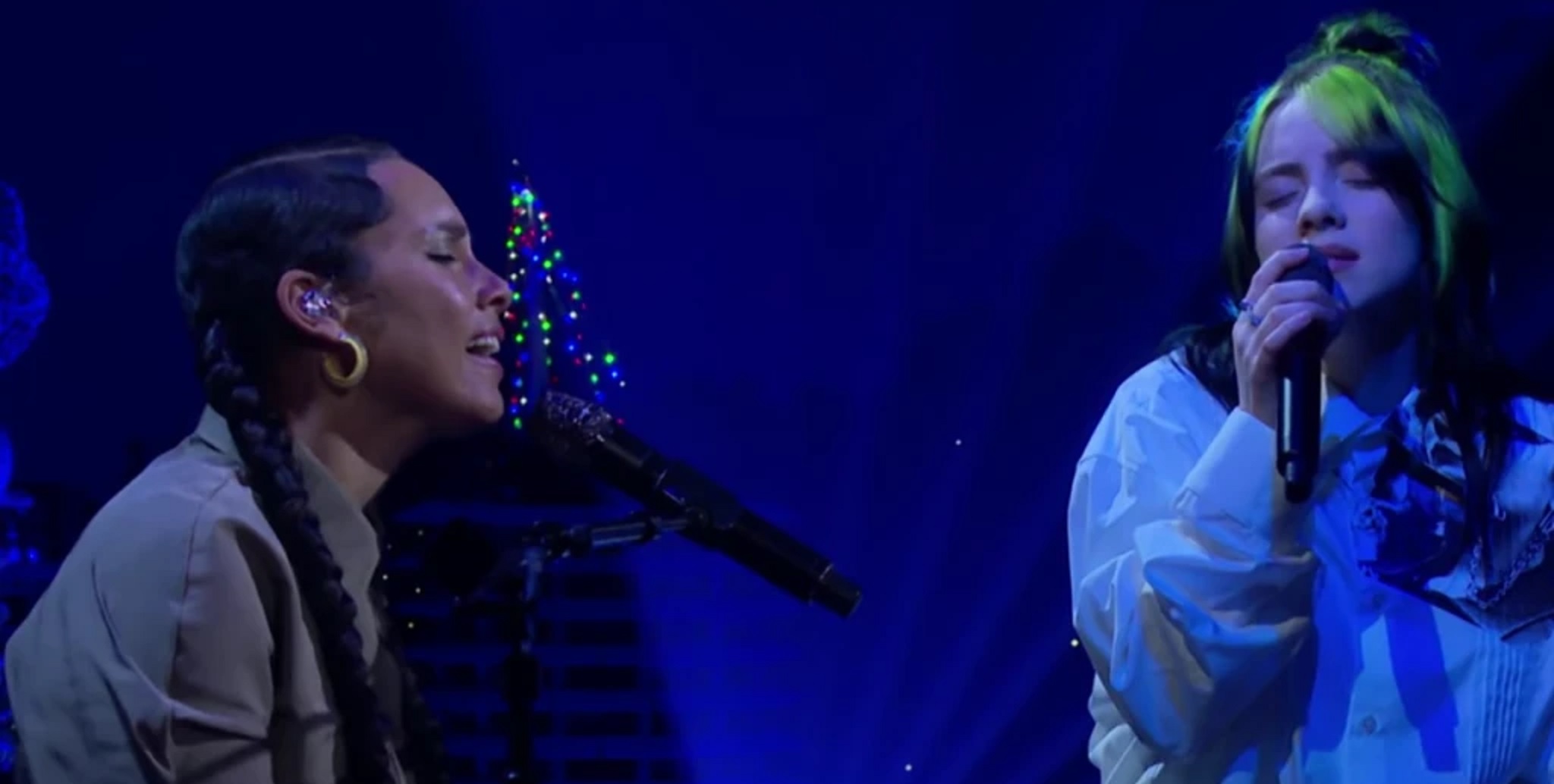An Unlikely Pairing: Watch Alicia Keys & Billie Eilish Perform ‘Ocean Eyes’ On ‘James Corden’