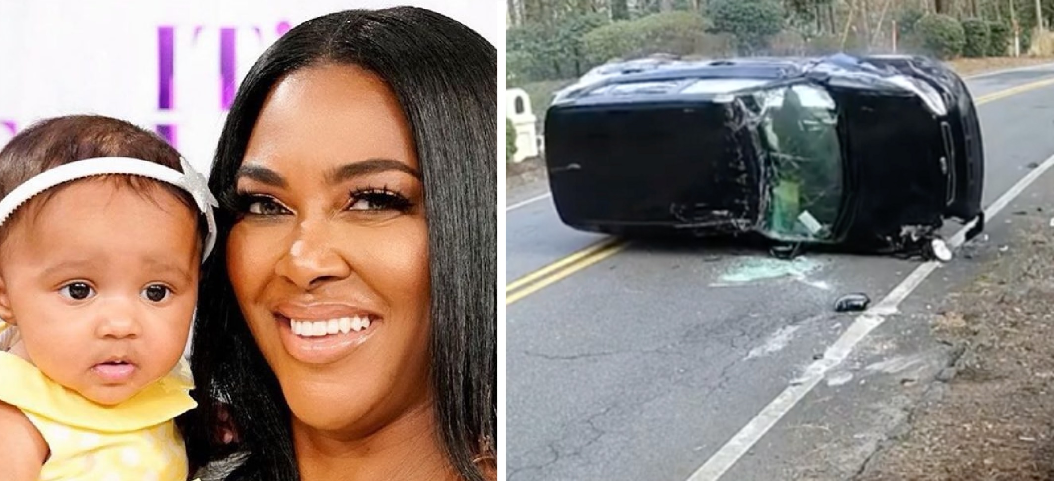 Kenya Moore Shares ‘Close Call’ Footage When a Car Brutally Struck Her Concrete Mailbox
