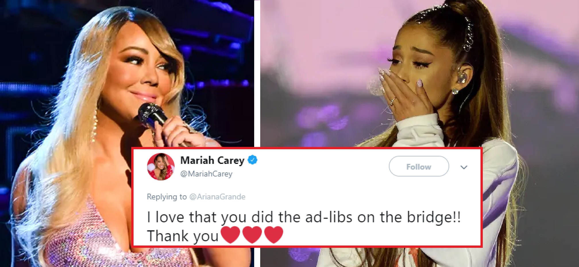 Ariana Grande & Mariah Carey Share Cute Twitter Exchange, After ‘AIWFCIY’ All-Star Anniversary-Video!