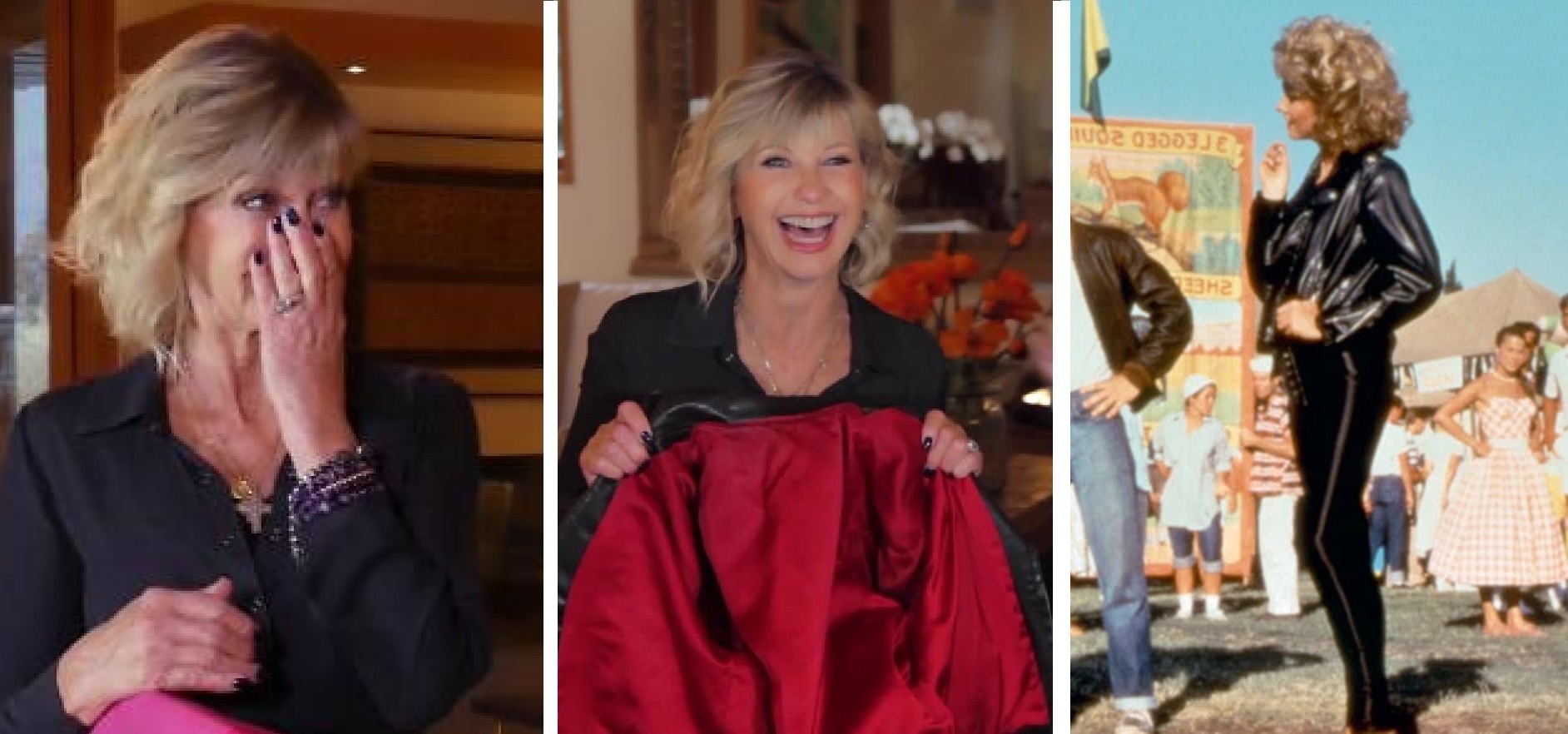 Watch: Fan Moves Olivia Newton-John To Tears After Returning Iconic Jacket He Bought at Auction For $243k
