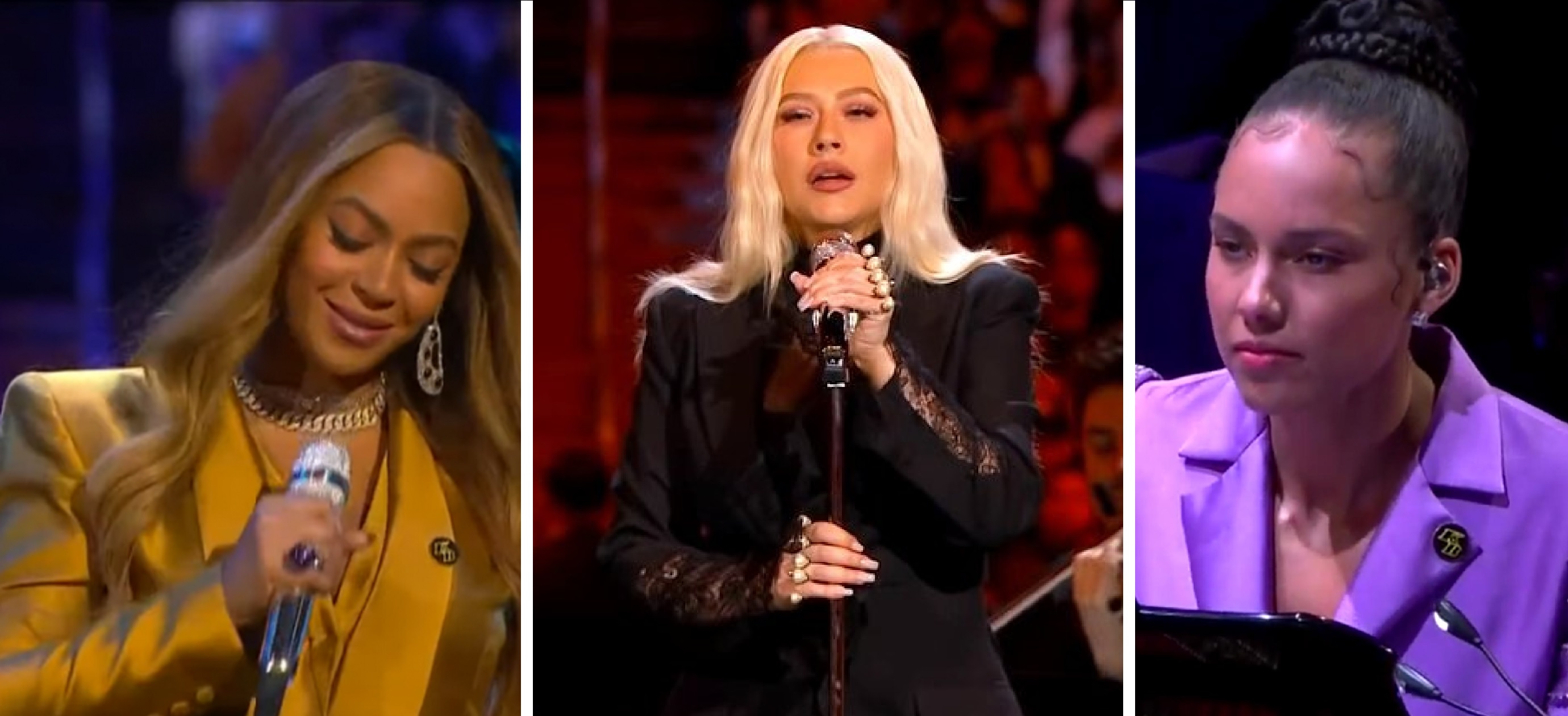 Beyonce, Christina Aguilera and Alicia Keys Delivered Heartfelt Performances at Kobe Bryant Tribute Concert