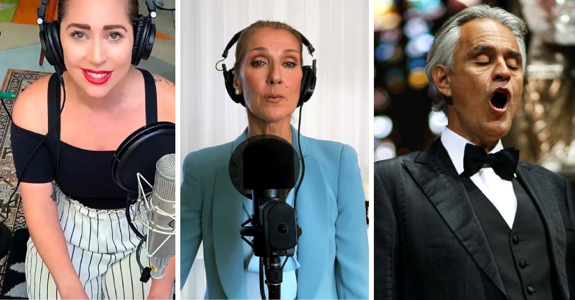 Watch: Celine Dion, Andrea Bocelli, Lady Gaga and More Perform ‘The Prayer’