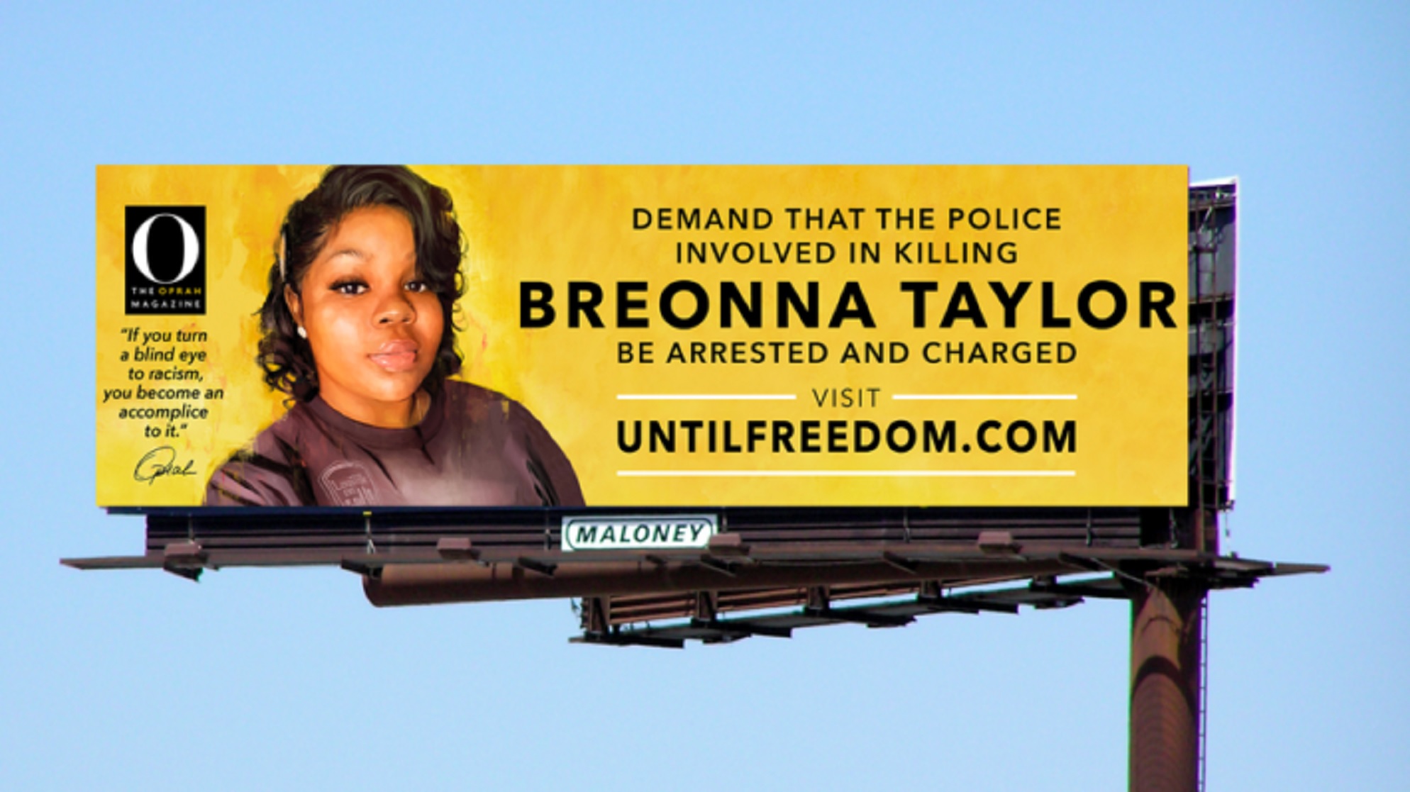 Oprah to Erect Multiple Billboards in Honor of Breonna Taylor in Louisville