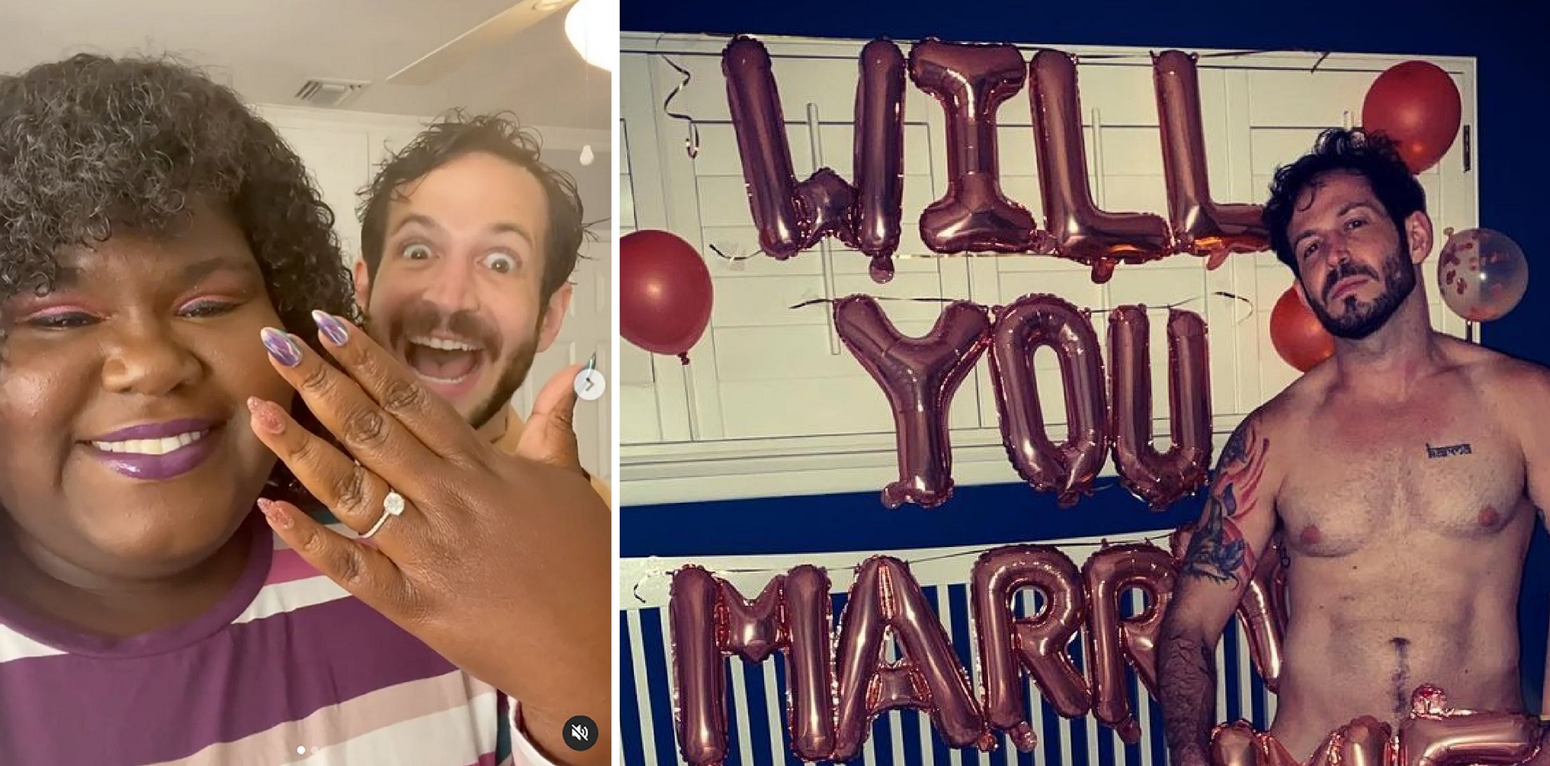 Gabourey Sidibe Shares Nude Photo of Fiancé Brandon Frankel Proposing To Her, AGAIN [Pic]
