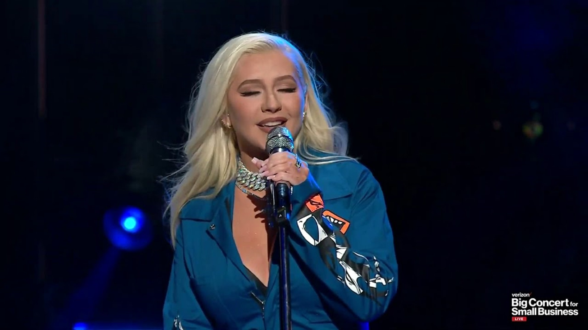 Christina Aguilera Delivers Stunning Rendition Of Her Classic ‘Beautiful’ For Verizon’s Big Concert For Small Businesses