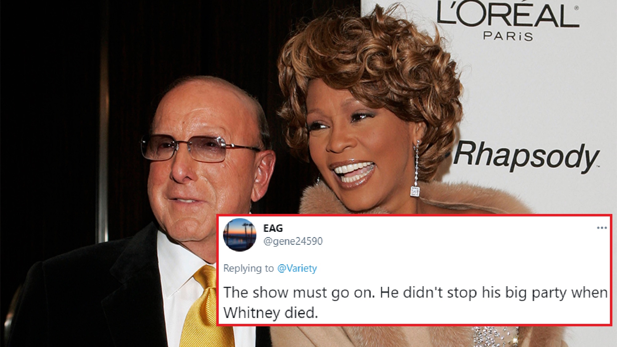 Clive Davis Postpones Pre-Grammy Party After Bell’s Palsy Diagnosis, People Wonder Why He Didn’t Do It When Whitney Houston Died