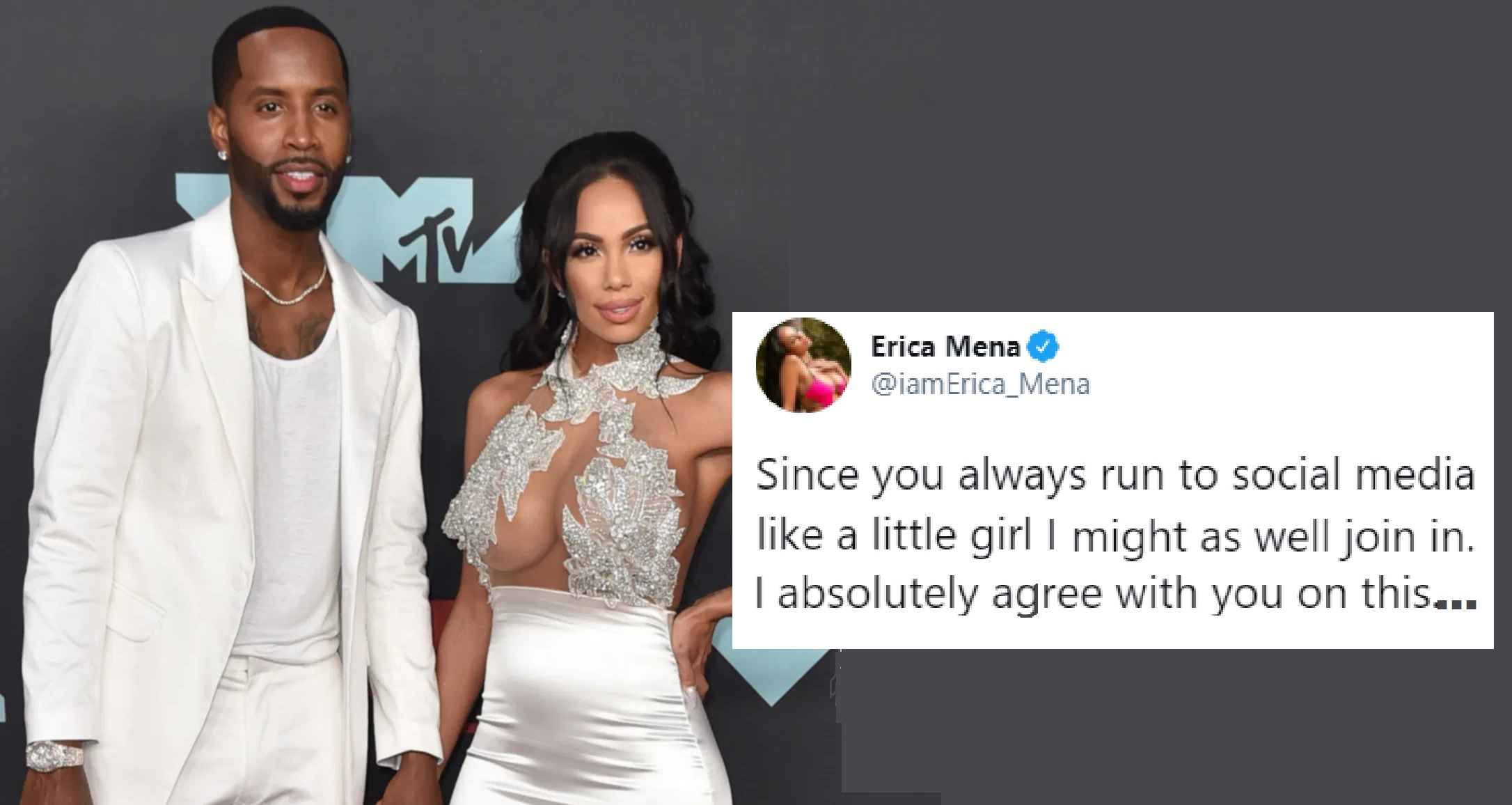 Erica Mena Takes To Social Media To Blast Safaree After He Publically Calls Their Marriage a ‘Mistake’