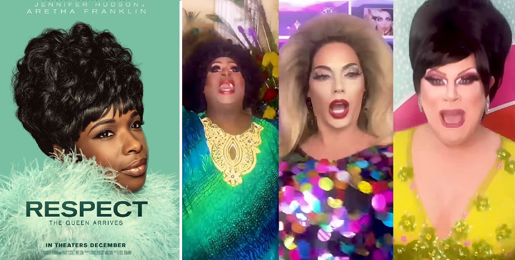 Watch: Drag Queens React To Aretha Franklin Biopic ‘Respect’ Starring Jennifer Hudson