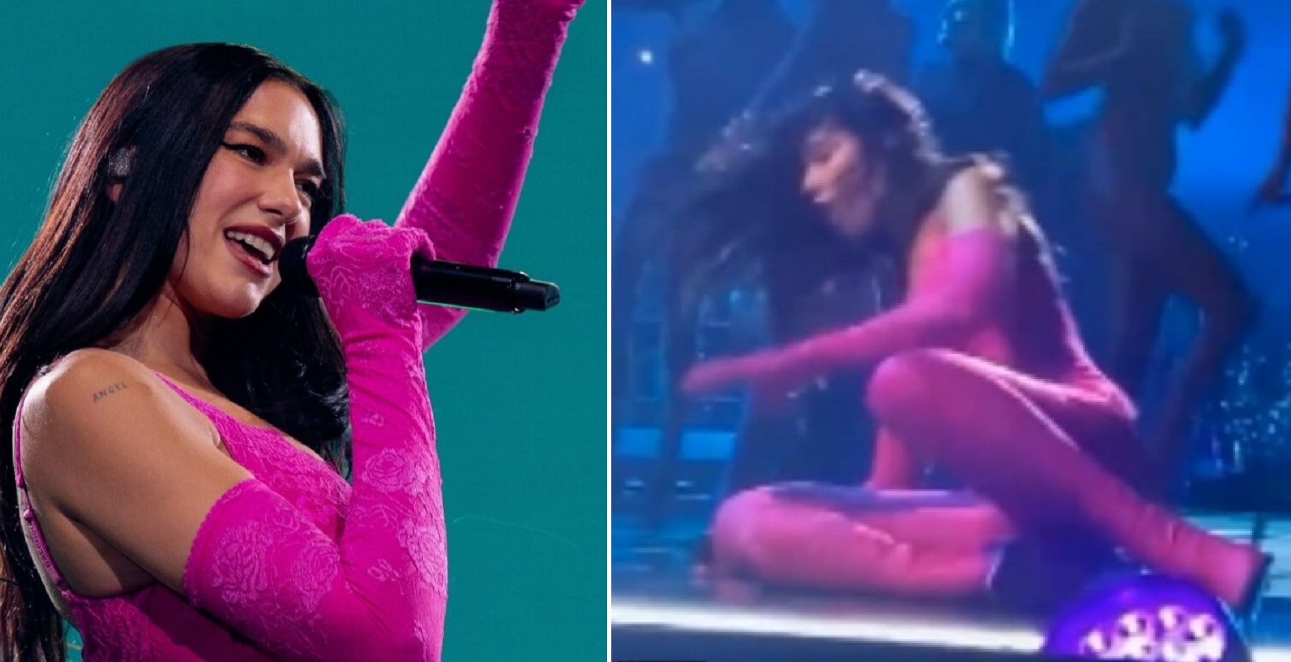 Dua Lipa Suffer Falls On-Stage Mid-Performance During Milan Show [Watch Here]